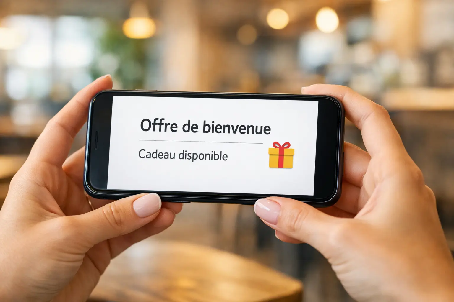 Personne consultant les offres promotionnelles sur un site de paris sportifs